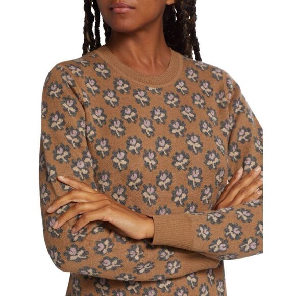 RACHEL COMEY 100% Alpaca Carine Floral Jacquard Sweaterdress NWT Size Small - Picture 6 of 11